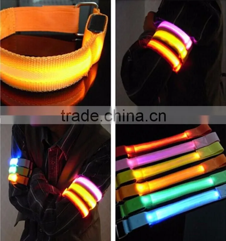 Amazing hot selling factory price colorful led cycling armband China