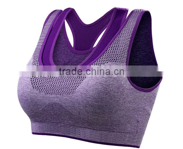 Professional Sports Bra Women Mesh Fake Two-piece Underwear Hot Sexy Push-up Bra Yoga Fitness Vest Workout Running Tank Top Bra