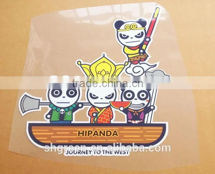 Cute girl heat transfer iron sticker for clothing