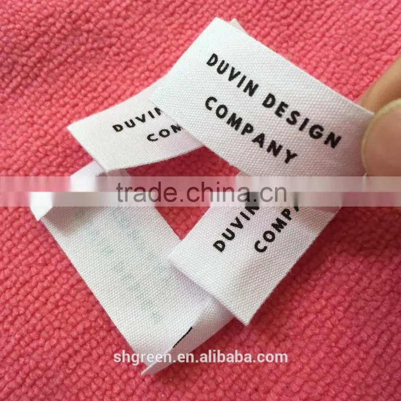 Computerized washable polyester taffeta printing labels
