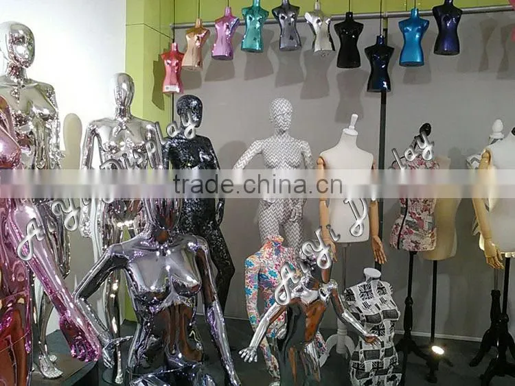 half body new design white glossy polypropylene female mannequins and display torsos