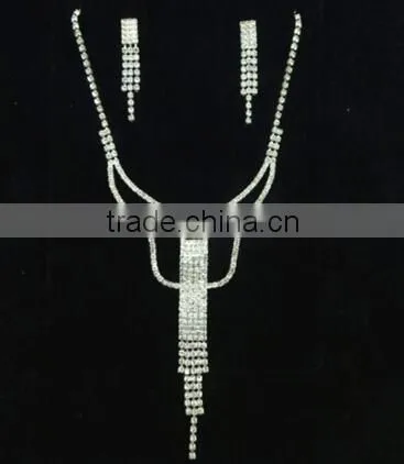 Shinning Women bridal jewelry set 2016 new design high quality wedding necklace set