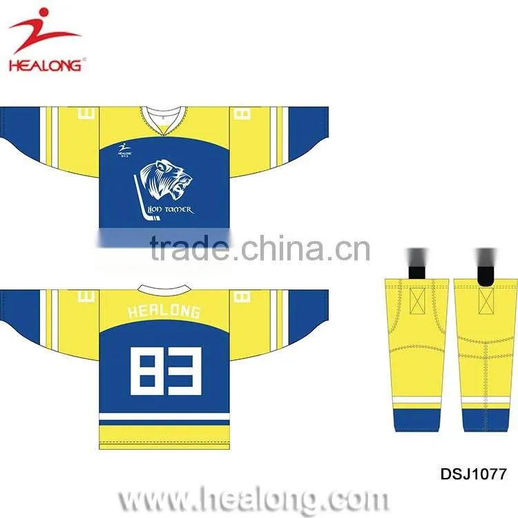 China Factory Custom Sublimaiton Ice Hockey Jersey Cheap Equipment