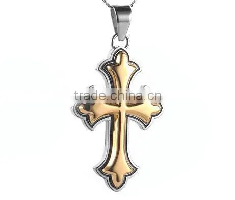 2SHE Top Sale 316/304 stainless steel cross pendant