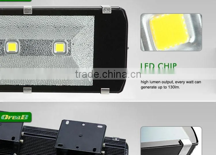 High efficient aluminum housing 300w outdoor square led tunnel light