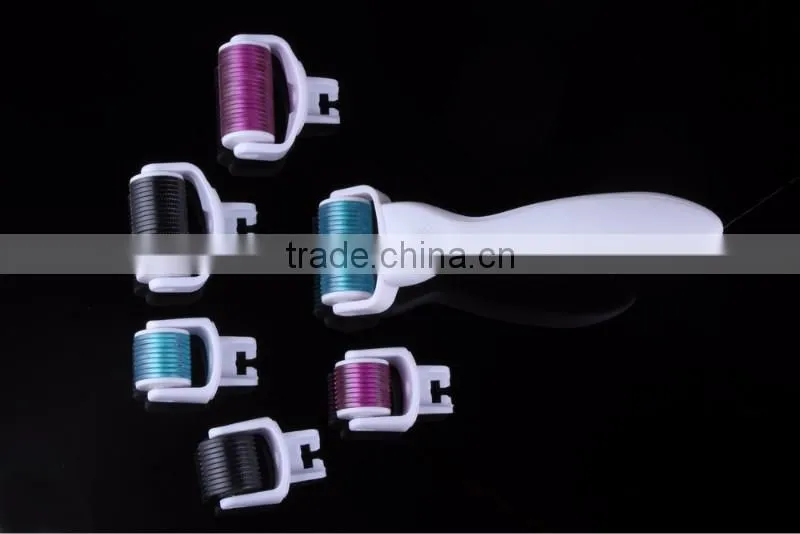 Derma Roller Titanium Micro Needle Roller 180 600 1200 Needles beauty Skin DermaRoller for Body and Face 0.5 1.0 1.5 mm needles