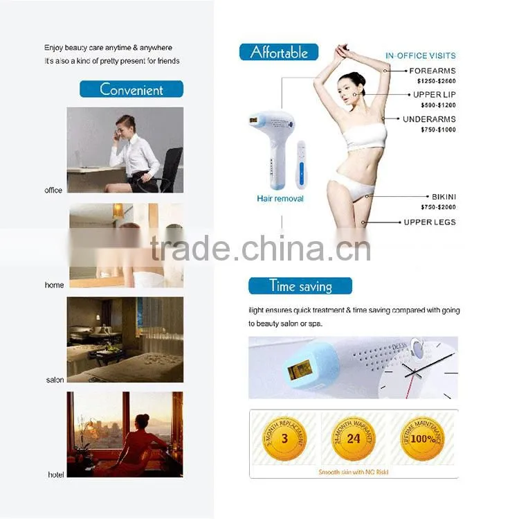 IPL Hair Removal Device(iLight) at home use 150,000 shots
