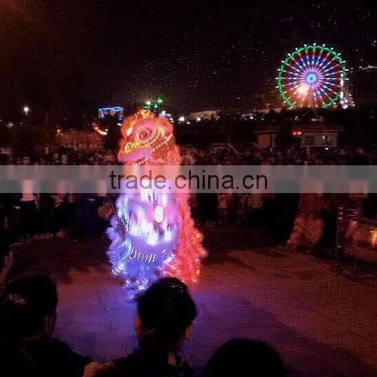 wholesale battery control LED red lion dancing costume