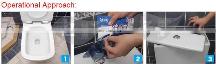 2015 Year Best New Brand High Quality Automatic 3Piece Toilet Bowl Cleaner
