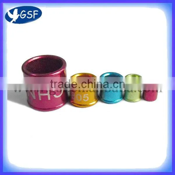 aluminium Numeric 2.5 finch leg 4.5 bands for lovebird,rings for pigeon