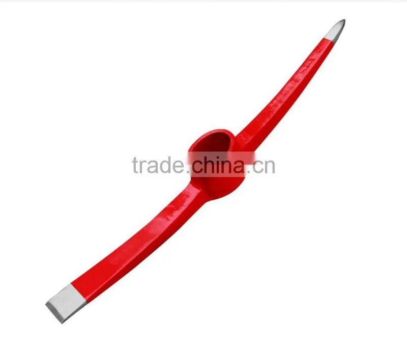 Hammer forged durable use one piece steel pickaxe P415