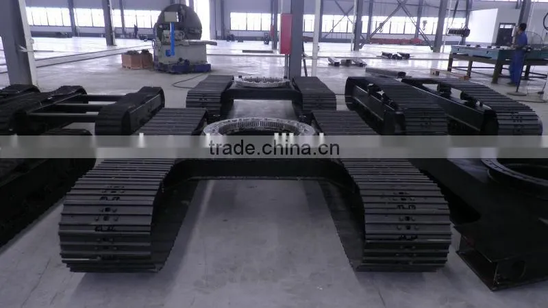 Mini excavator rubber track chassis / crawler machinery steel track undercarriage / rubber track crawler
