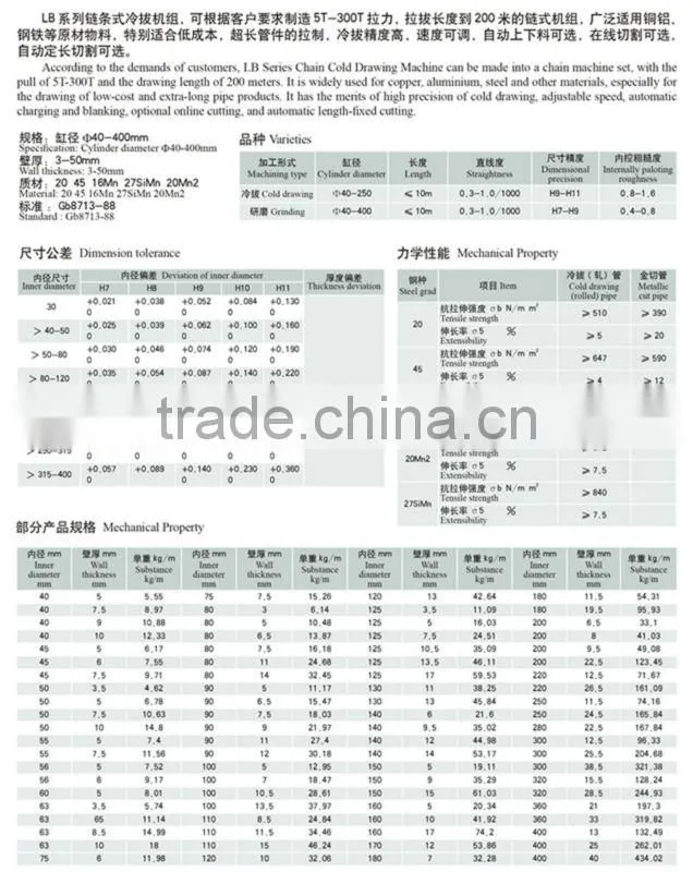 Cold drawn seamless high precision steel pipe