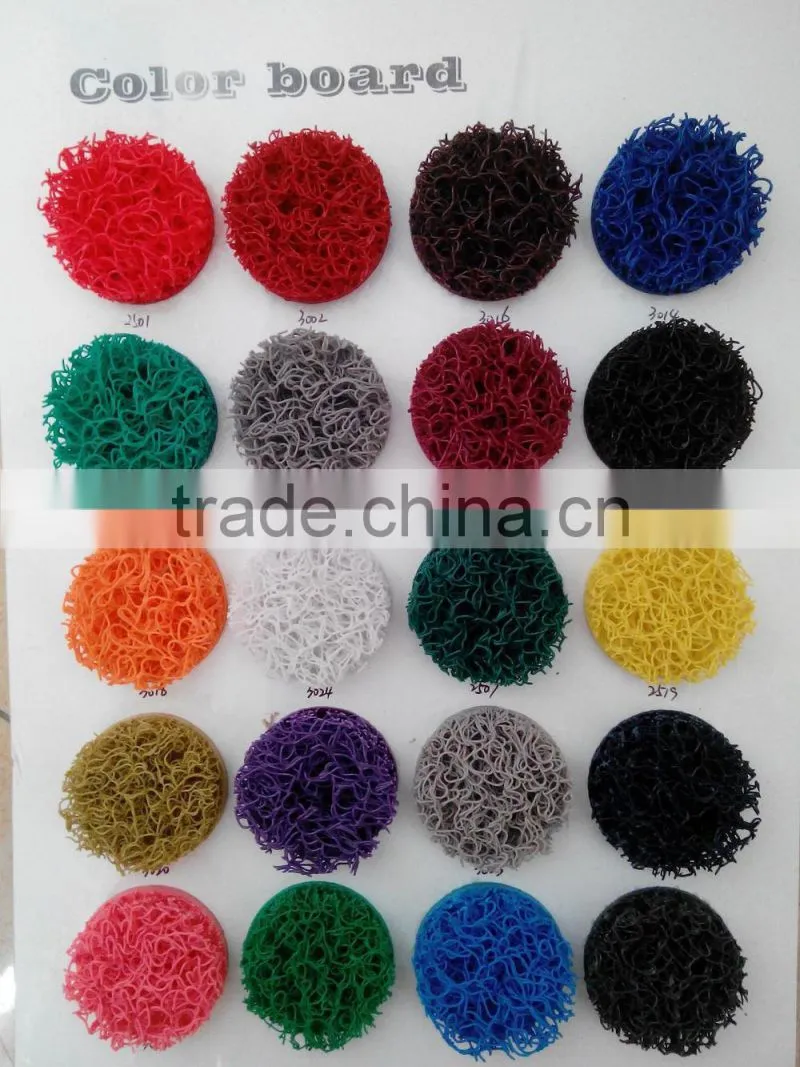 15mm HOT product PVC coil mat /PVC Vinyl coil mat /anti slip cushion mat
