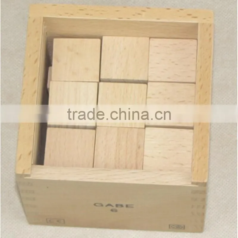 Professional kindergarten teaching AIDS educational toy Froebel Gabe 6