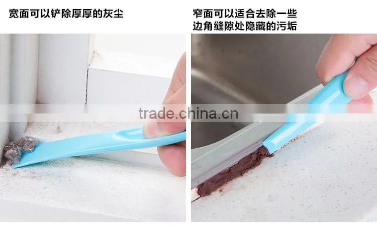 double ends cleaning scratch spatula/jar opener-white