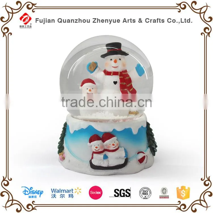 Customized led christmas snow globe