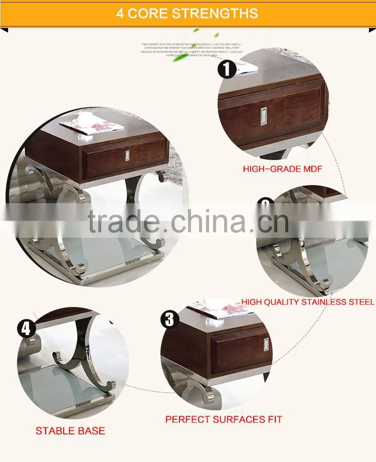 D359 Alibaba Wholesale Wooden Bed Side Table Wood End Table