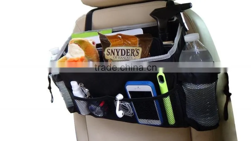 Front and Seat Back Storage back seat tray car organizer