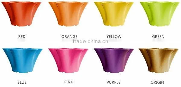 360*200 Biodegradable Colorful Plant Flower Pot Eco Planer