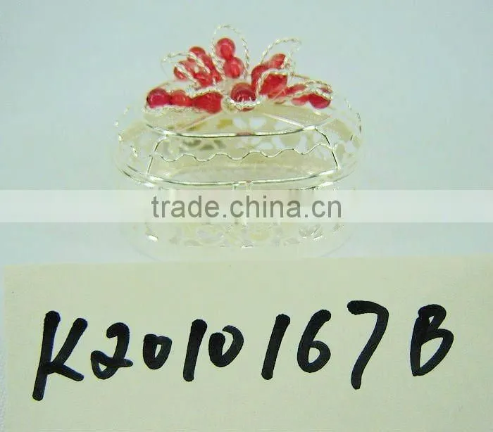 Silver Metal Decorative Gift Packing Box for holiday use