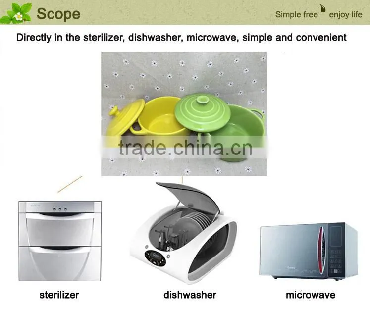 Stocked ceramic Soup pot Milk Pot bakeware bowl with handle