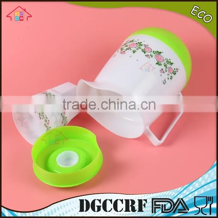 NBRSC set of 4 pcs Double Layers PP Cold Water Teapot Jug Plastic Kettle