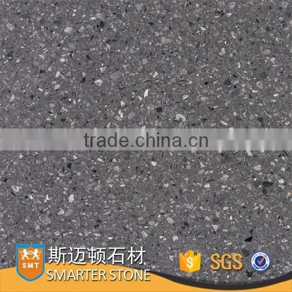 Black emperador artificial stone magic black stone big slab 1.8cm thickness