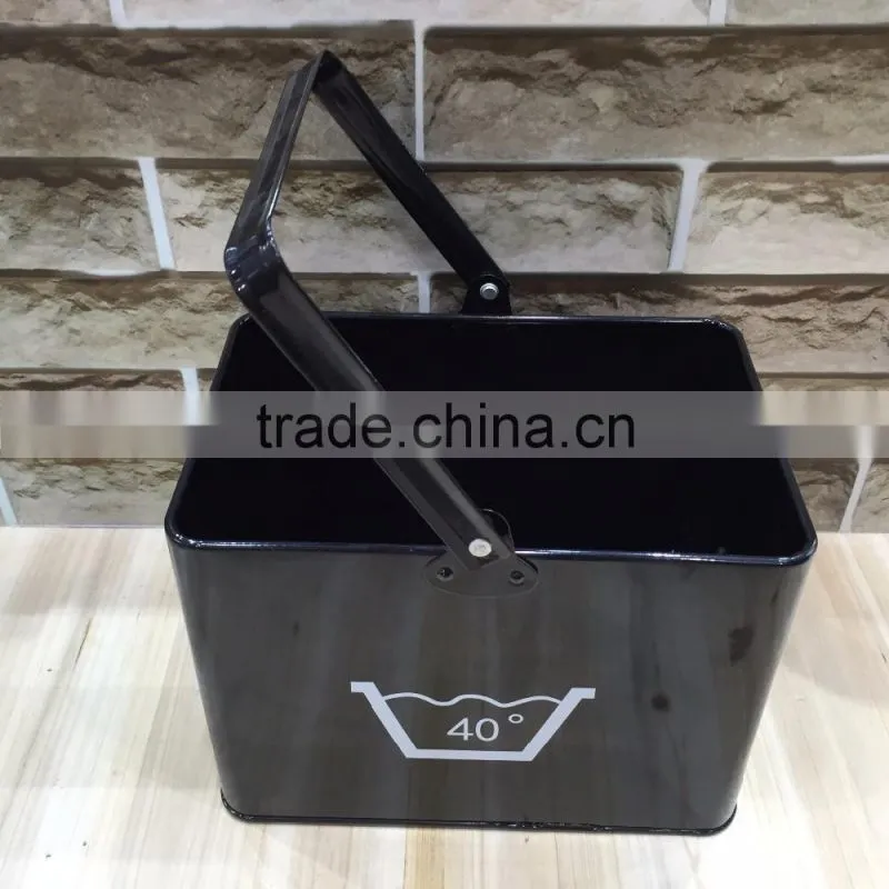 New Metal Peg Box Storage Organizer Basket With Handle