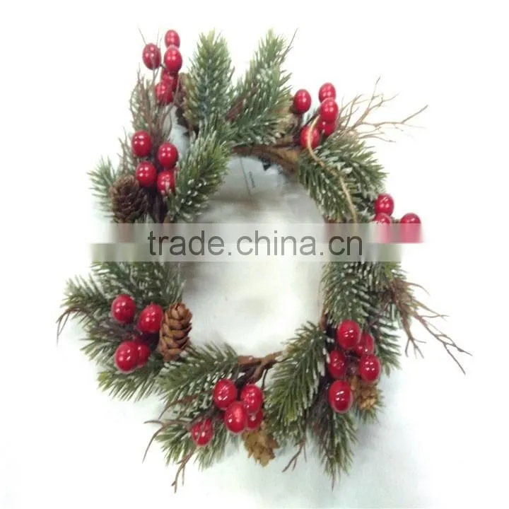 Factory direct sales artificial flower candle rings for home decoration