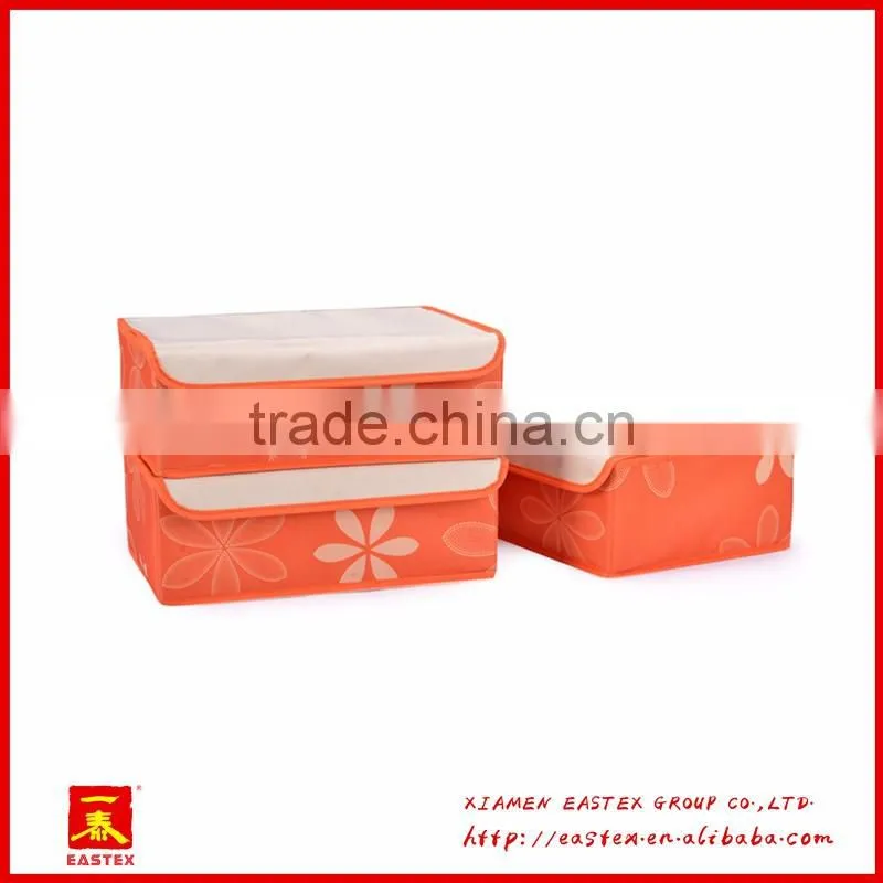 High quality oxford cloth socks/bra/briefs storage Box 3 pcs a set