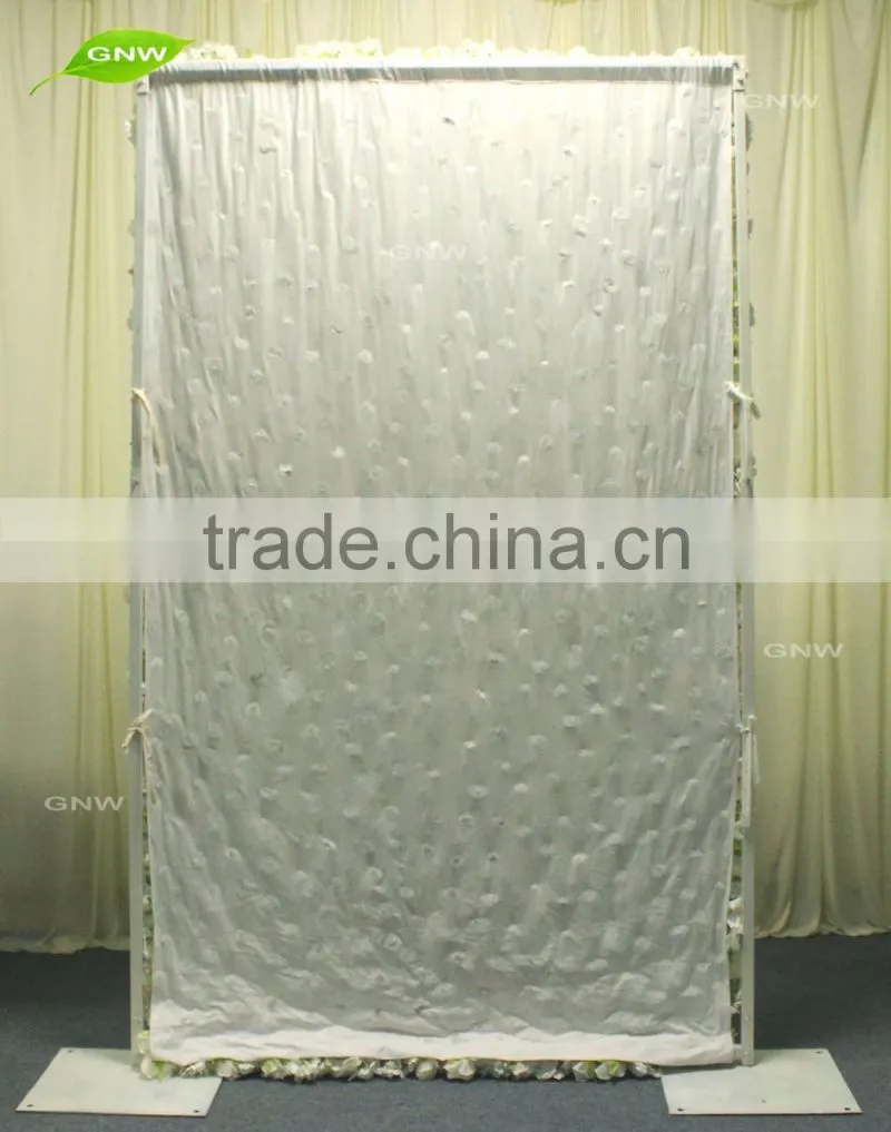 GNW FLW161116-002 New arrival Artificial flower wall backdrop for wedding decoration
