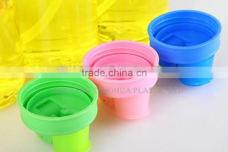 Pink Lid Plastic Baby Bottle Eco-friendly clear Baby Bottle with Straw