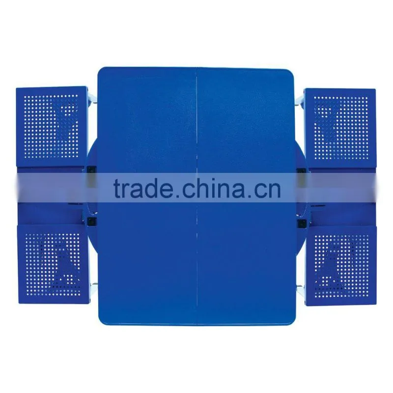 Custom Outdoor Square Folding and camping Dining Table and Chair Set with plastic top