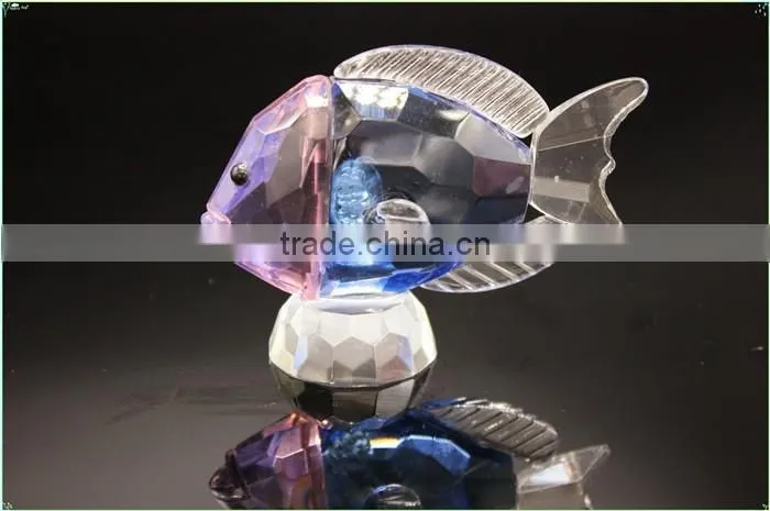promotional crystal fish gift as 15th wedding anniversary gifts for men