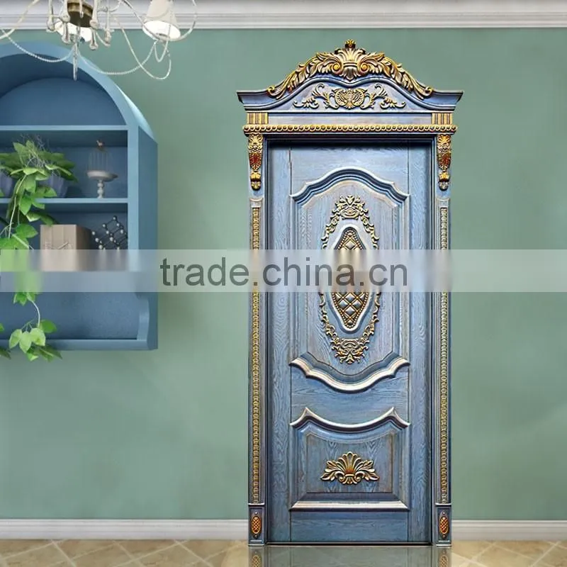 Classic French Style Solid Wood Framed Swing Single Entry Door BF11-09223b