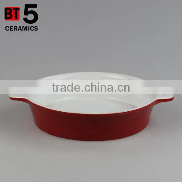 BT5-SD09R ceramic Italian Baker with Handles