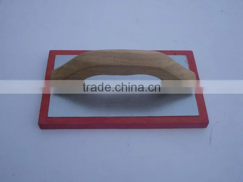 high quality hand tools, wooden handle trowel float with Eva blade