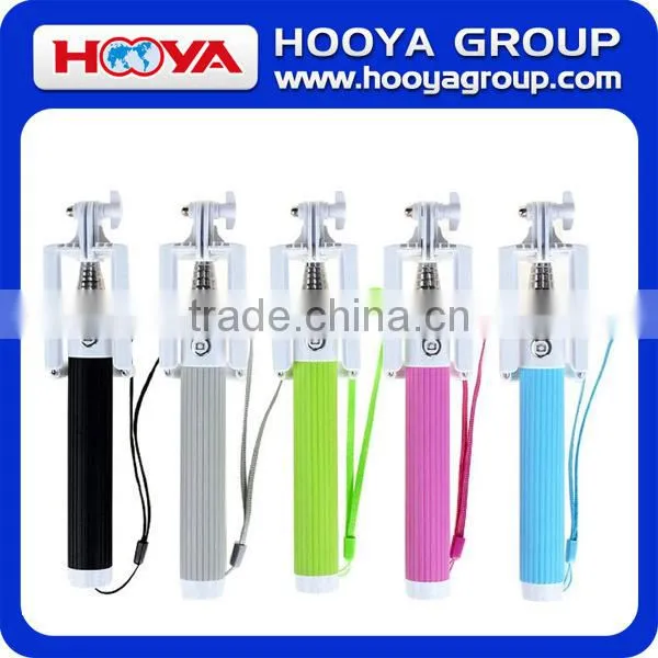 Foldable Portable Bluetooth Selfie Stick Mini Extendable Wireless Monopod Handheld Self Portrait with Remote Shutter Function