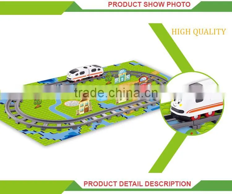 hot sale battery operated building blocks plastic toy train tracks