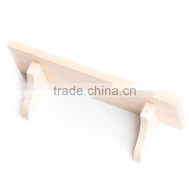 Miniature Unfinished Wood toy Shelf