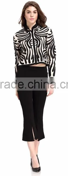 Domin fashion latest beading and sequin lady coat