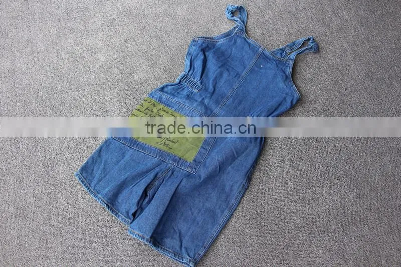 Fashion suspender trousers for girls,lovely overall for childrens,jeans overall for kids