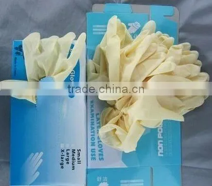 high elasticity sterile Latex Surgical Gloves