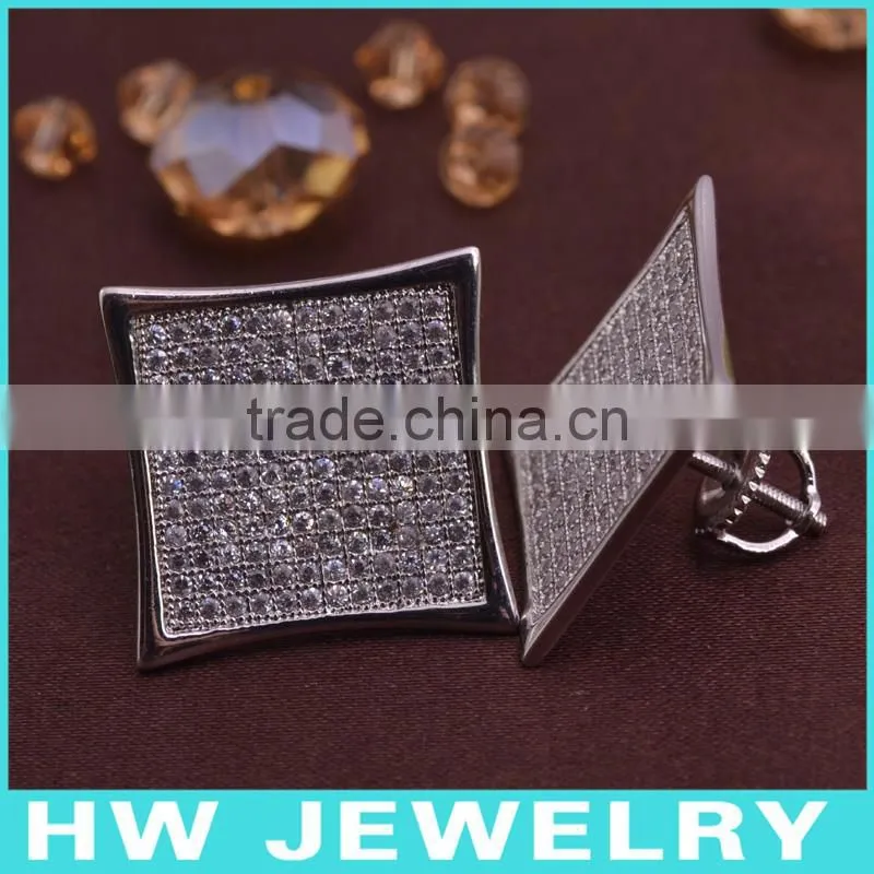 New top men jewelry silver earring