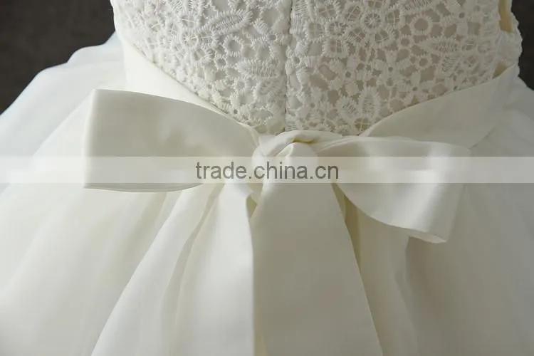 New White girls Lovely wear cheap wholesale children frocks design girls flower party dresses Fluffy baby first Communion dress