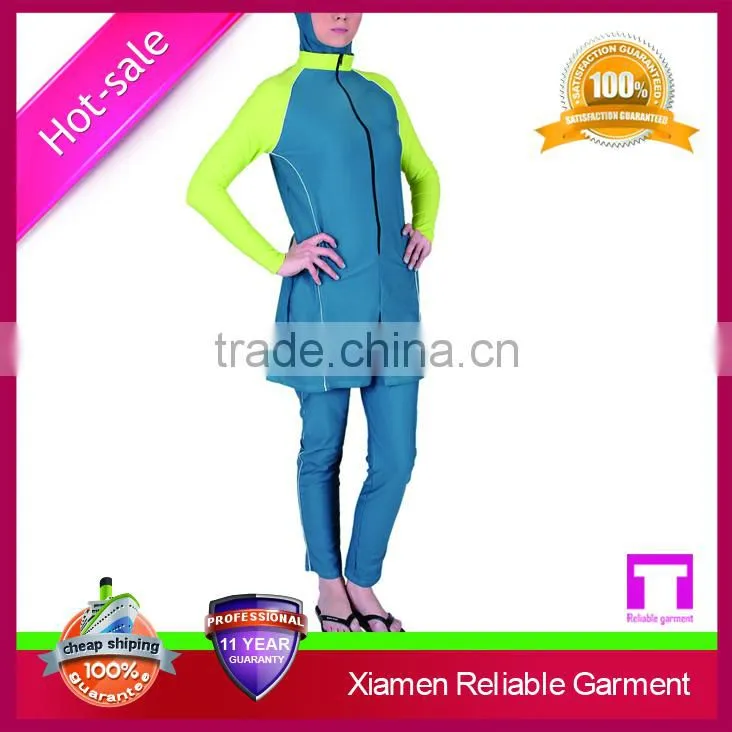 Nature colour women muslim swimwear