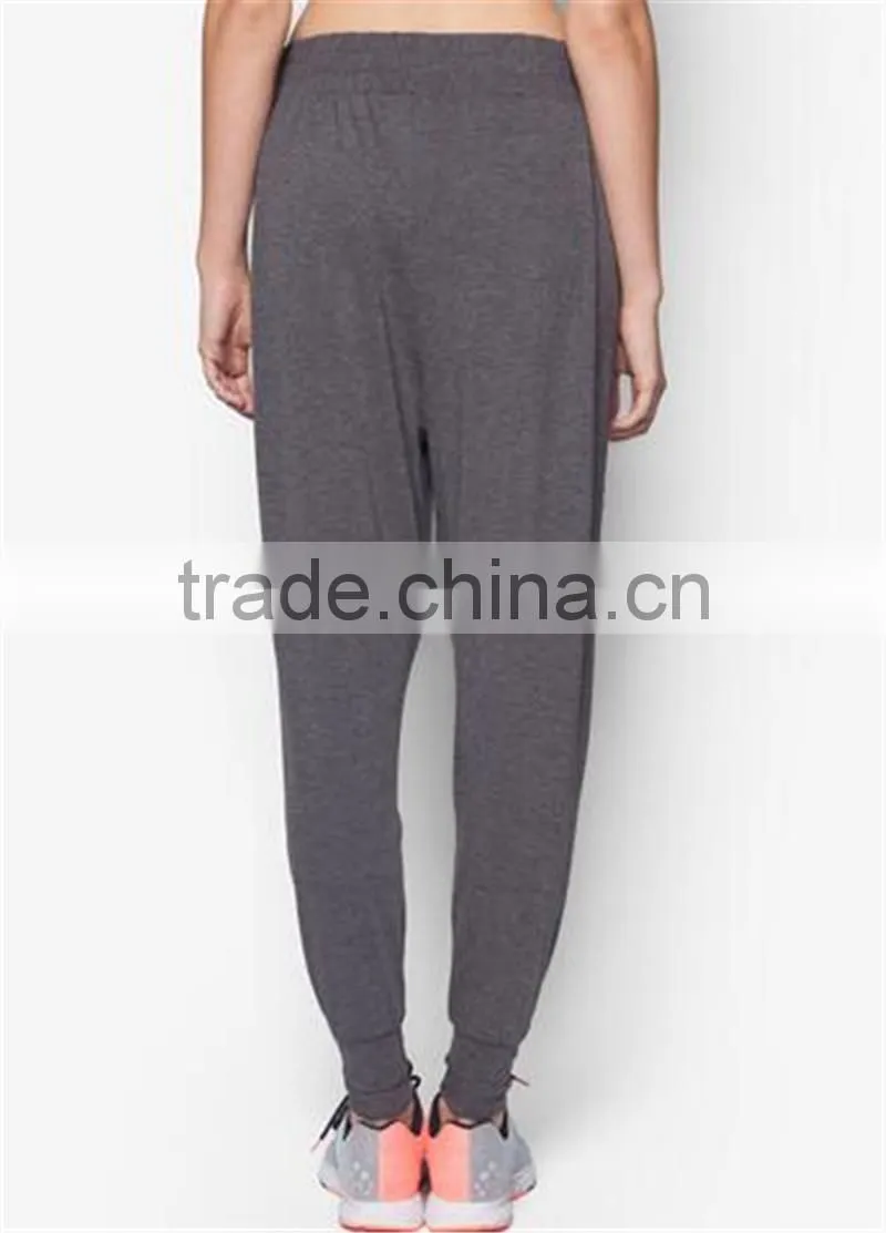 2017 Wholesale High Quality Custom Solid Plain Gym Spotrs Women Pants OEM Service