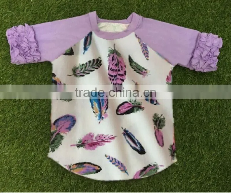 Wholesale Newest Boutique girl clothing top baby girls Unique top printed princess
