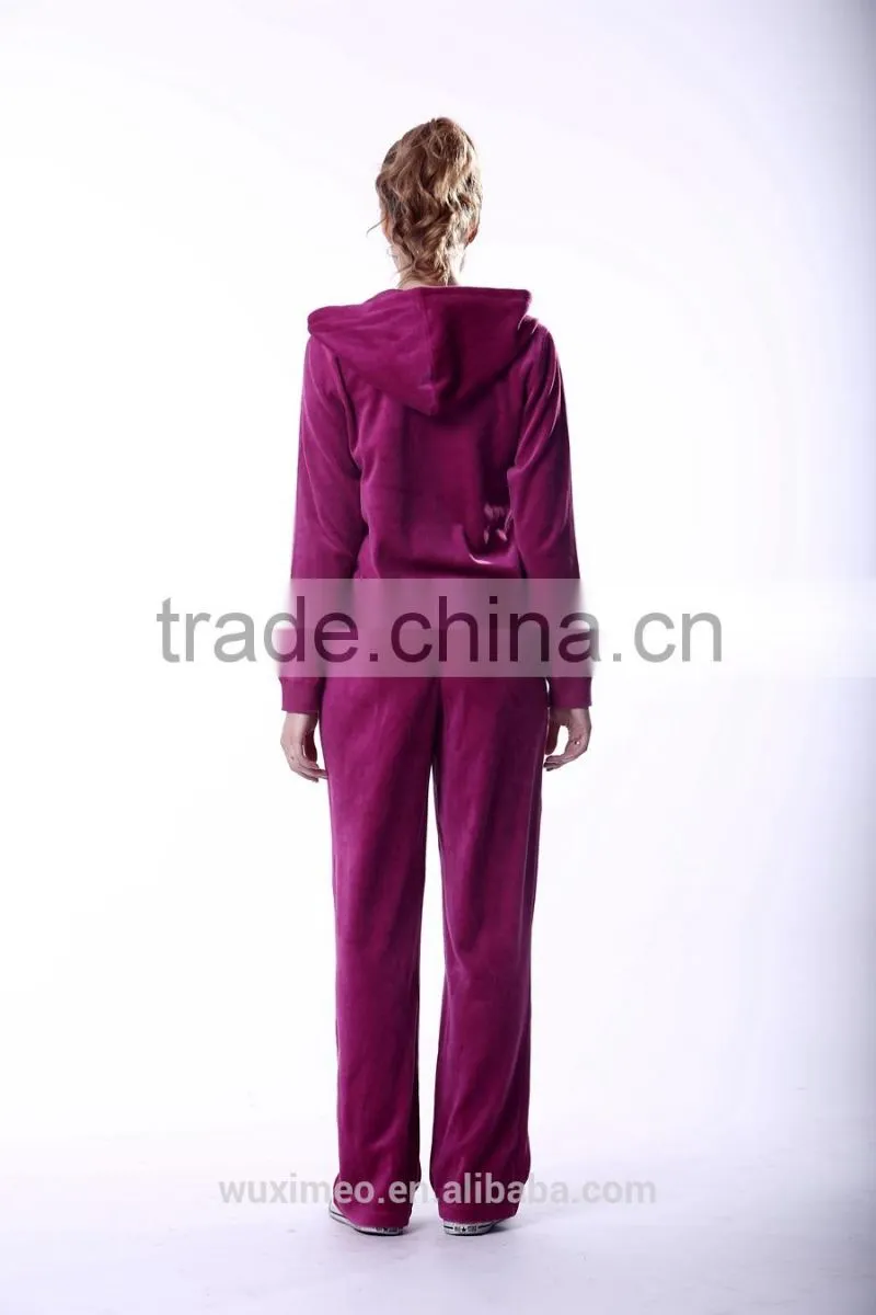 women's track suit 2015 jogging track suit velour set